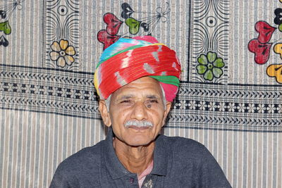 Close-up portrait of a smiling young man