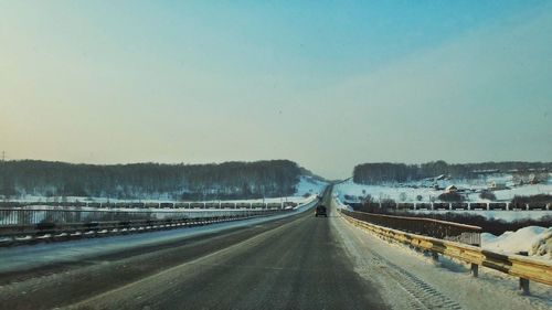 Road passing through landscape