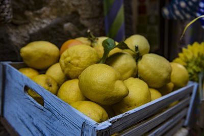 Close-up of fruits for sale in market