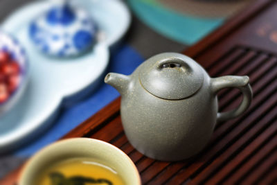 Close-up of tea on table