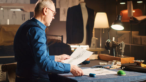 Business colleagues working at office