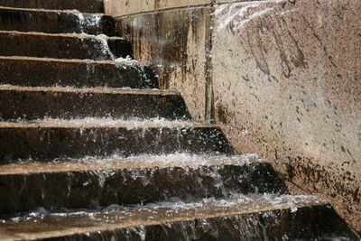 High angle view of fountain