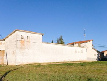 House against clear blue sky