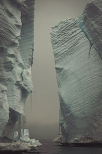 Rock formation against sky