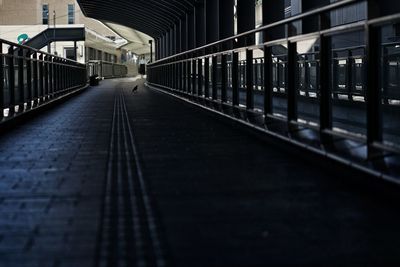 Train on railroad station platform