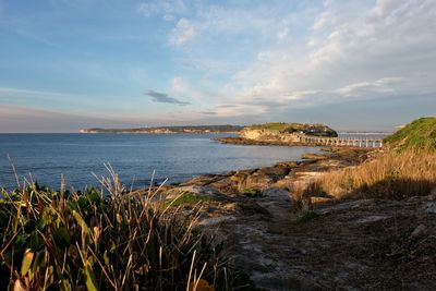 Scenic view of sea against sky