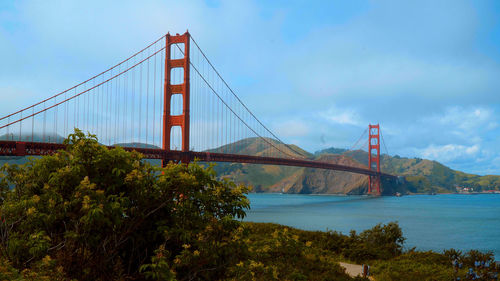 View of golden gate bridge against sky