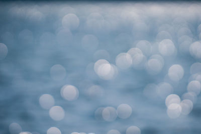 Defocused image of sea against sky