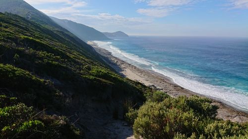 Scenic view of sea against sky