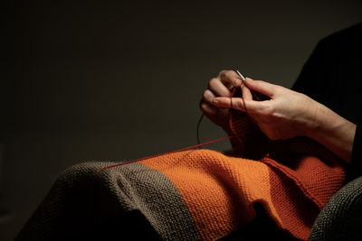 Close-up of hand with tattoo