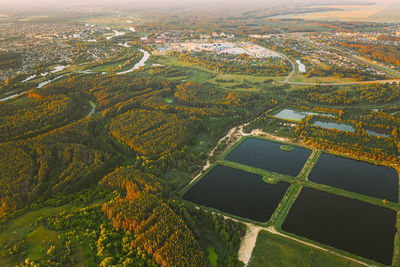 Aerial view of landscape