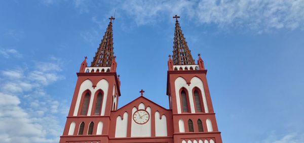 Low angle view of building against sky