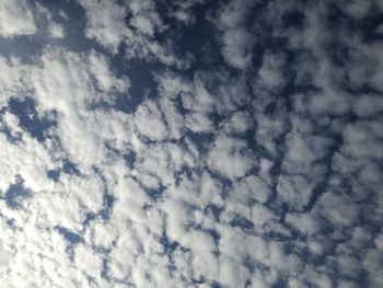 Low angle view of clouds in sky