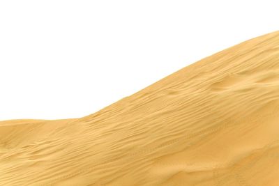 Sand dunes in desert