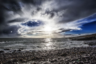 Scenic view of sea against sky