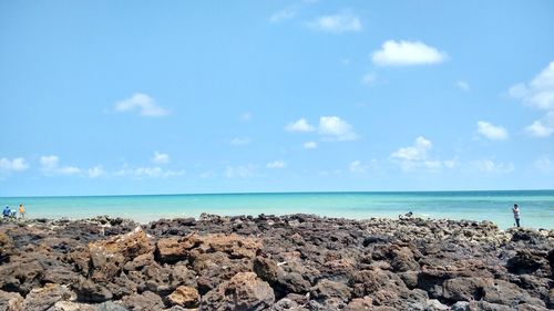 Scenic view of seascape against sky