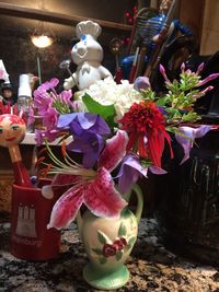 Close-up of multi colored flowering plants