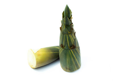 Close-up of food against white background