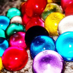 Close-up of multi colored candies