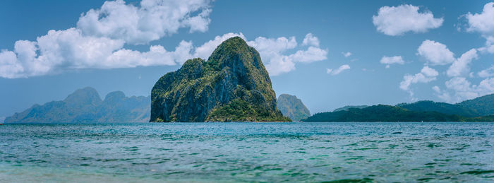 Panoramic view of sea against sky