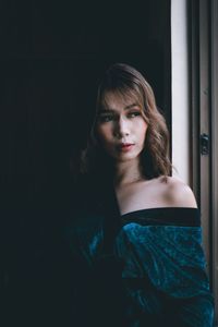 Portrait of beautiful young woman
