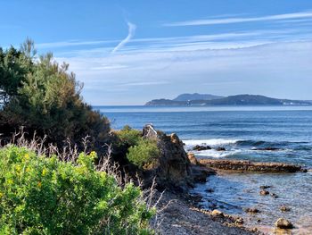 Scenic view of sea against sky