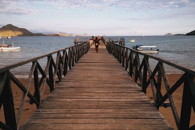 Pier in sea