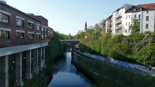 Canal along buildings