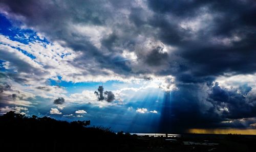 Scenic view of landscape against cloudy sky