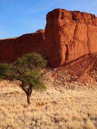 Rock formations in a desert
