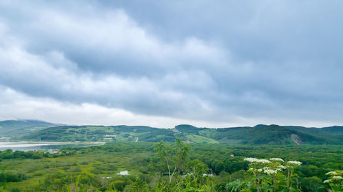 Scenic view of landscape against sky