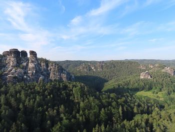 Panoramic view of landscape against sky