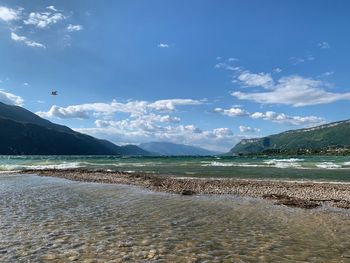 Scenic view of sea against sky