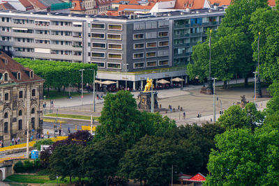 Goldener reiter as seen from frauenkirche viewing platfom