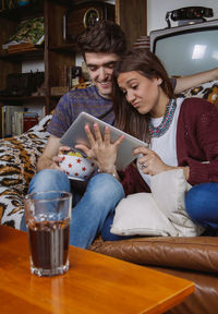 Young man using smart phone