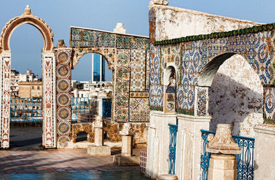 Historic building against clear sky