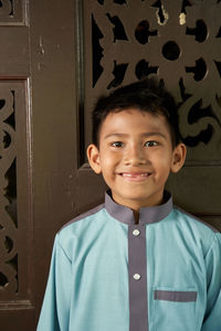 Portrait of boy smiling