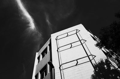 Low angle view of building against sky