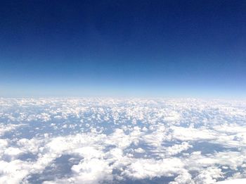 Aerial view of clouds against sky