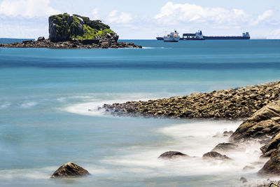 Scenic view of sea against sky