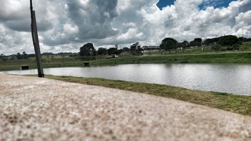 Reflection of clouds in water