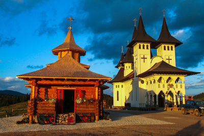 Temple against sky