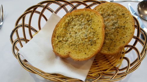 Close-up of served food