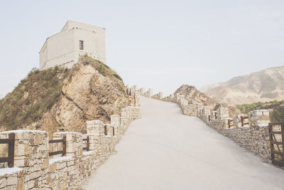 Panoramic view of old building against sky