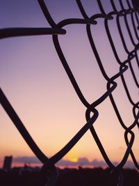 Close-up of chainlink fence