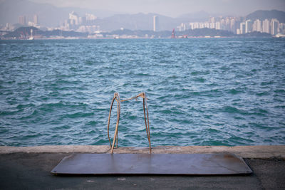 View of ship in sea