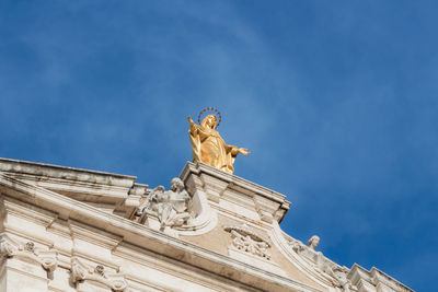 Low angle view of statue