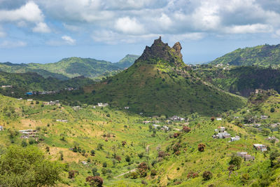 Scenic view of landscape against sky