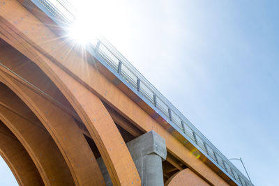 Low angle view of built structure against sky