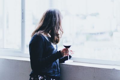 Woman looking at camera